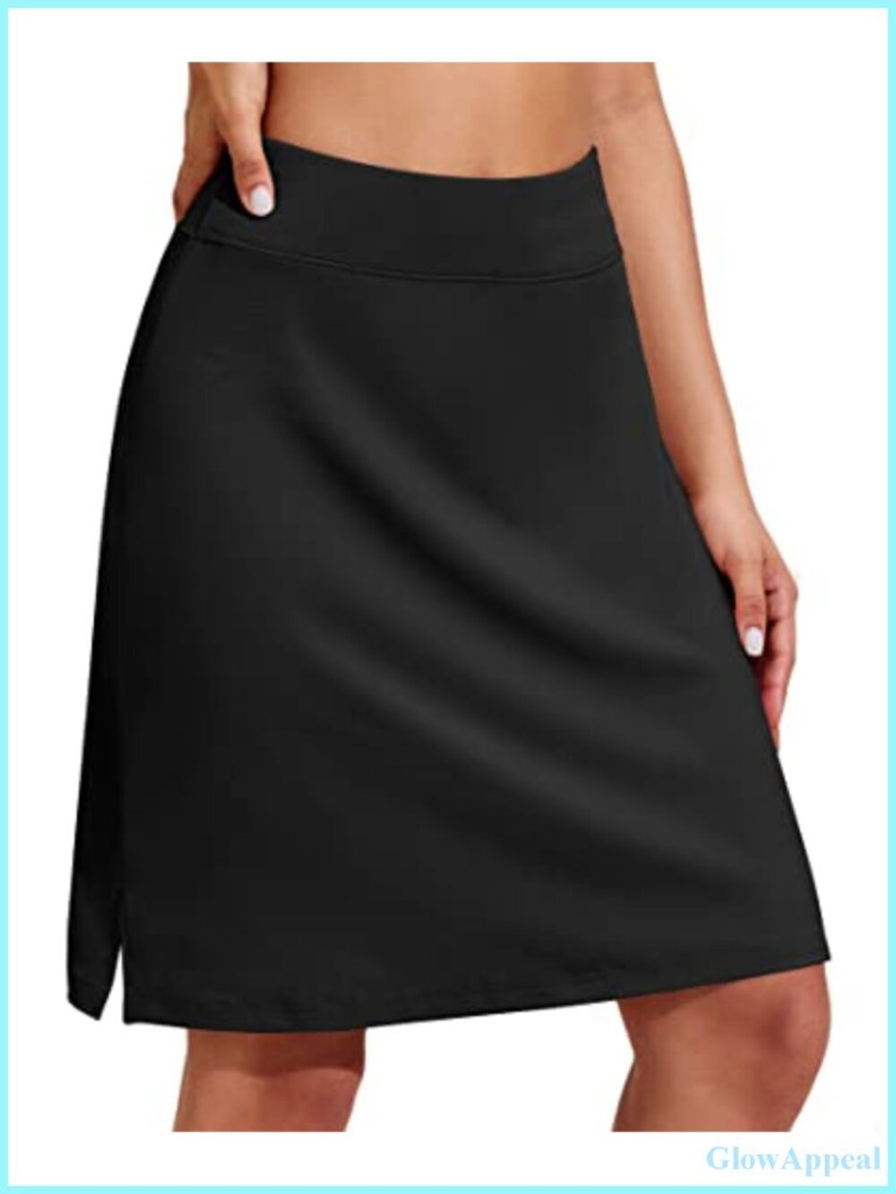 Women's Knee Length Golf Skort with Pockets High Waisted 5" Shorts Athletic